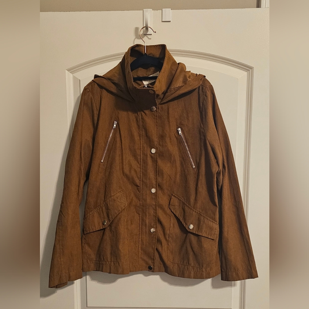 Elle Rae Lightweight Hooded Jacket Medium